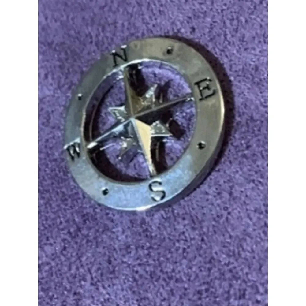 Compass Decorative Plate For Floating Lockets